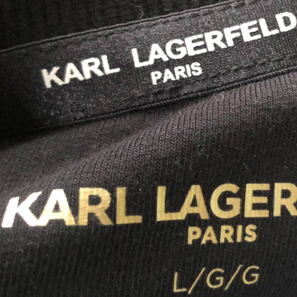 Karl Lagerfeld Paris Women's Long-Sleeve Shirt, L - Picture 8 of 11